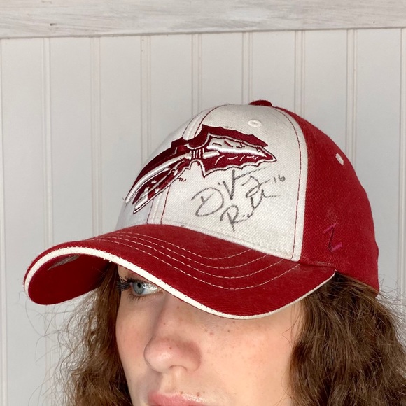 Autographed Florida State University FSU Seminoles Spear Cap 2016 NWOT - Picture 2 of 10